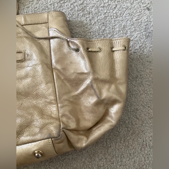 Botkier Gold Trigger Satchel Fringe Bag Handbag - Picture 14 of 16